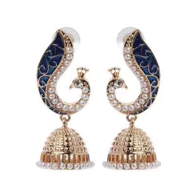 Ethnic Style Earrings Indian Bollywood Kundan Drop Earrings Women • $17.89