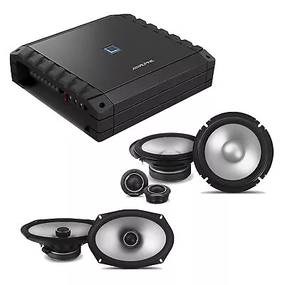 Alpine S2-A36F S2-S65C S2-S69 Amp/6.5  Comp/6x9  Coaxial Bundle • $431.85