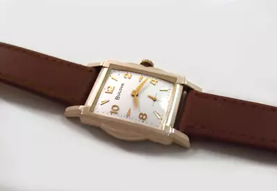 Stunning Original 1960 BULOVA ENGINEER  C  Men's Vintage Dress Watch - Serviced • $169.99