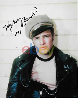 Marlon Brando Autograph 8x10 Signed Shot From 'the Wild Ones' Reprint • $19.95