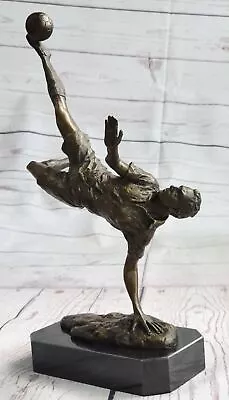 Fantastic Football Soccer Player Italian Bronze Sculpture Abstract Modern Sale • $249
