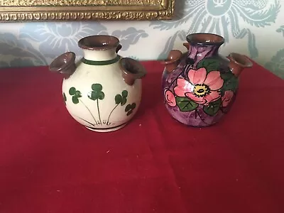 2 Longpark Udder Style Torquay Ware Vases • £5