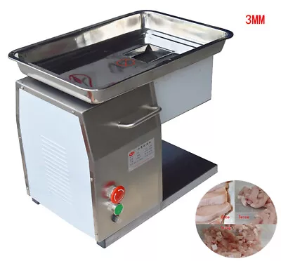 3mm Stainless Commercial Meat Slicer/Cutter Cutting Processing Equipment 110V QX • $854.46