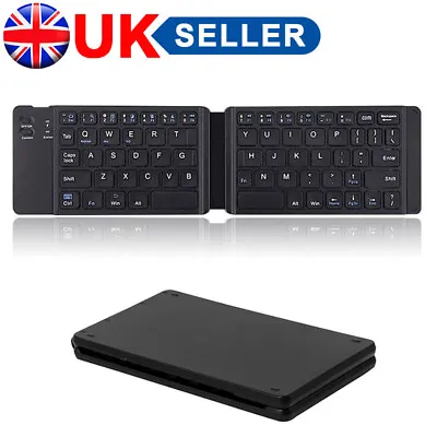 Mini Folding Keyboard Wireless Bluetooth Keyboard For Android Windows IOS IPad • £9.49