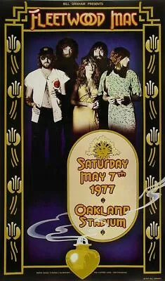 FLEETWOOD MAC / STEVIE NICKS 1977 RUMOURS TOUR OAKLAND STADIUM 1st PRINT POSTER  • $149.99