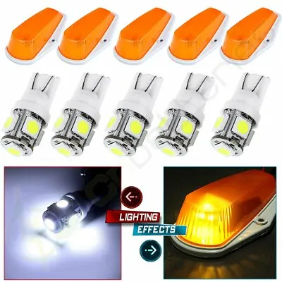 5X For Ford F150 F250 F350 Running Roof Top Cab Clearance Lights Amber+194 Leds • $26.89