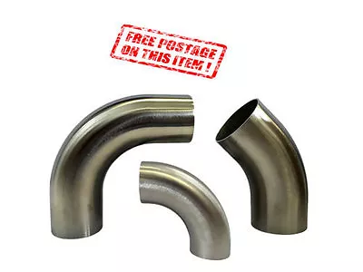£10.49 • Buy Stainless Steel 45 And 90 Degree Elbows 1d Tight Radius Exhaust Mandrel Bends