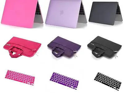 £8.99 • Buy BUNDLE Rubberized HARD Case+KEYBOARD Cover+BAG For Apple MacBook Air/Pro/Retina