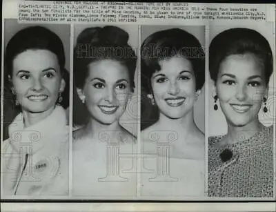 1965 Press Photo Finalists In The Running For Miss America Crown - Cvw17877 • $15.99