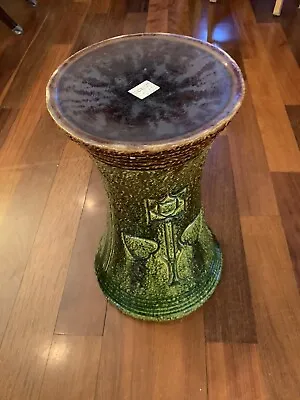 Roseville Pottery Mostique 1916 Majolica Blended Pedestal Only - Chip(see Pic) • $300