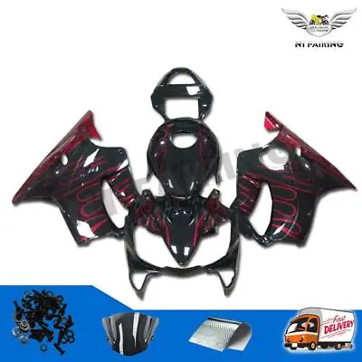 FD Red Flame Injection Mold Fairing Fit For Honda 2001-2003 CBR600F4I A055 • $499.99