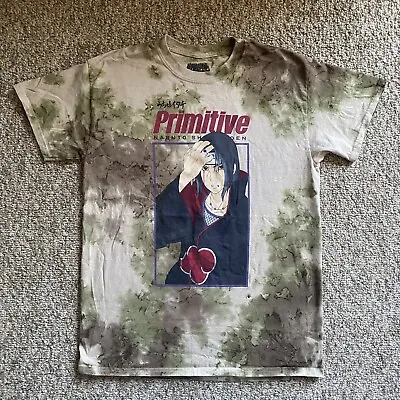 Primitive X Naruto Itachi Uchiha T Shirt Mens Small S Camo Tie Dye Short Sleeve • $21.24