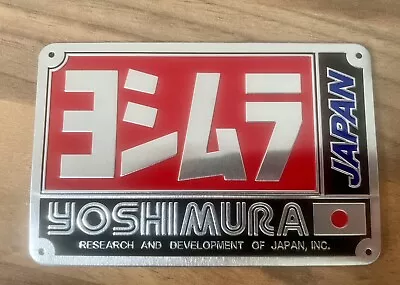 YOSHIMURA Japan 3D Motorcycle Exhaust Alloy Badge Sticker Decal Aluminium • £3.50