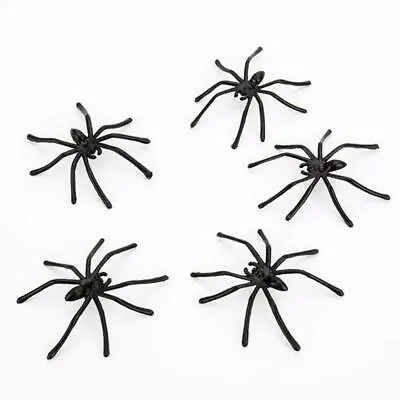 Fake Spider Black Toy Halloween Large Small Funny Joke Prank Props Party Gift • £2.49