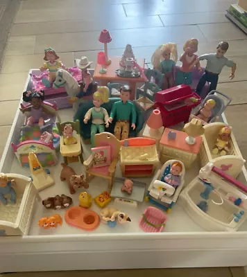 FISHER PRICE LOVING FAMILY/ MATTEL Figures Furniture Pets LOT • $49.99