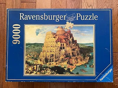 1/2 SEALED 9000 Ravensburger Puzzle THE TOWER OF BABEL By Pieter Bruegel • $108.93