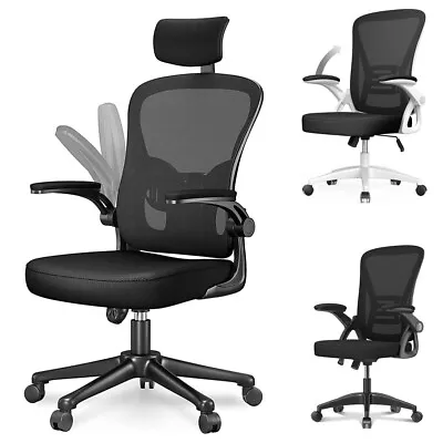 High Back Office Chair Ergonomic Swivel Mesh Computer Desk Task Chair Headrest • $59.99