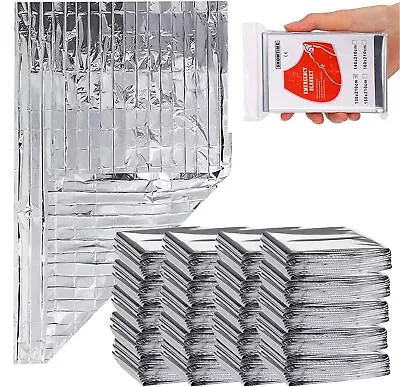 Emergency Foil Thermal Gigantic Space Blankets 7 Feet X 4 1/3 Feet For Outdoors • $11.90