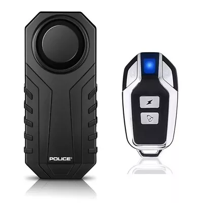 POLICE Bike Alarm With Remote Bicycle Motorcycle Anti Theft Security System • $17.99