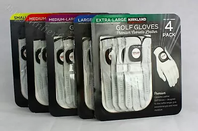 Kirkland Men's Golf Gloves Premium Cabretta Leather 4 Pack Free Shipping S-XL • $32.93