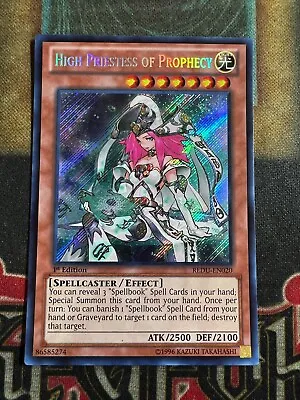 $52.99 • Buy Yugioh High Priestess Of Prophecy REDU-EN020 Secret Rare 1st Edition 