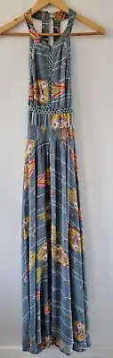 JAASE Boho Floral Maxi Dress 100% Rayon Sz XS EUC • $25