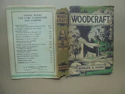 Woodcraft By Bernard S. Mason 1939 Hardcover With Dust Jacket. Furniture Houses • $19.95