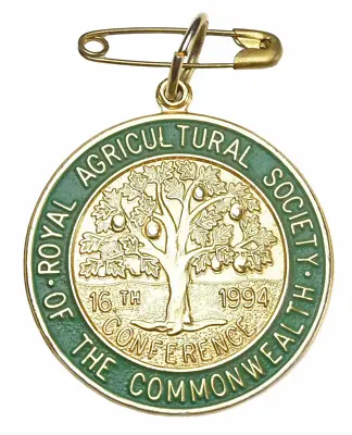 £9.50 • Buy Vintage The Royal Agricultural Society Of The Commonwealth 1994 Conference Badge