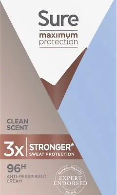 £14.99 • Buy SURE Maximum Protection Women's Deodorant Cream 45 Ml X2