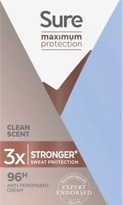 £14.99 • Buy SURE Maximum Protection Women's Deodorant Cream 45 Ml X2