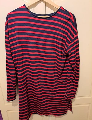 £4 • Buy Stripe Red Blue Jumper Sweater Dress Size 12 ASOS