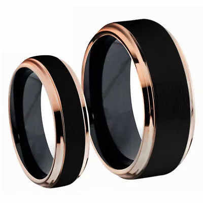 His & Hers Titanium Rings Anniversary Rings Promise RingMatching Wedding Ring • $50.40