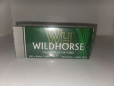 Wildhorse Cigarette Tubes Menthol King 200ct Box • $3