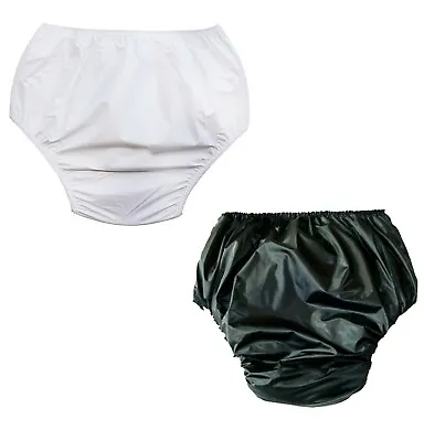 £10.49 • Buy Ladies Plain White Waterproof Incontinence Briefs Pants Knickers 8/30 Plus Size