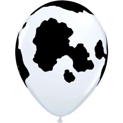 25 X Cow Print Latex Premium Party Balloons Farmyard Animal Party - 28cm • £12.59