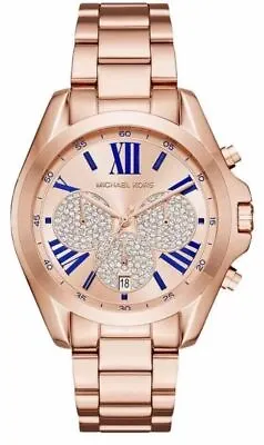 New Michael Kors Bradshaw Crystals Subdial SS Women Watch MK6321 • $144