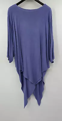 Hampstead Bazaar Purple Tunic Oversized Lagenlook Boho UK 16/18  1846 • £49.99