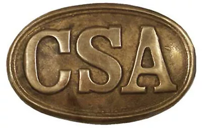 CSA Oval Brass Belt Buckle • $15