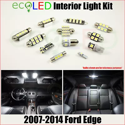 Fits 2007-2014 Ford Edge WHITE LED Interior Light Package Replacement Kit 10 PCS • $12.99