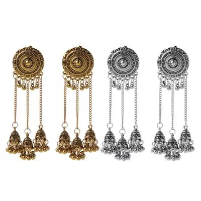 Vintage Jhumka Jhumki Ethnic Long Bell Drop Earrings Indian Jewelry • $16.05