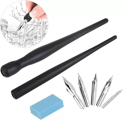 RMENOOR Manga Pen Cartoon Comic Pen Comic Dip Pen Set Nib Drawing Tools With 2  • £8.85