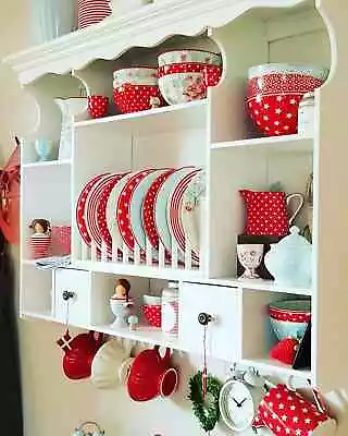 £207.51 • Buy Itzcominghome Dish Cabinet WALL Rack Wooden Kitchen Wall Mounted Plate Holder