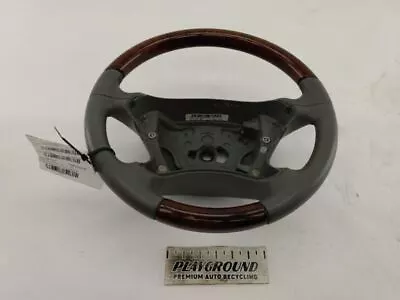 MERCEDES SL500 SL550 R230 Leather & Walnut Clad Steering Wheel 03 04 05 06 07 08 • $212.45