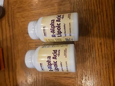 Jarrow Formulas Inc. Vegan R-Alpha Lipoic Acid With Biotin 60 Veg Caps- 2 Pack • $21