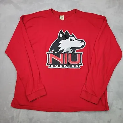 Northern Illinois University Shirt Mens XXL Red Crew Team Sport NIU Huskie Adult • $14.99
