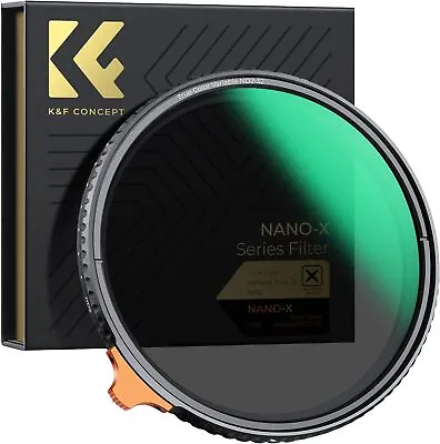 K&F Concept True Color Variable ND2-ND32 ND Lens Filter Neutral Density 49-82mm • $153.99