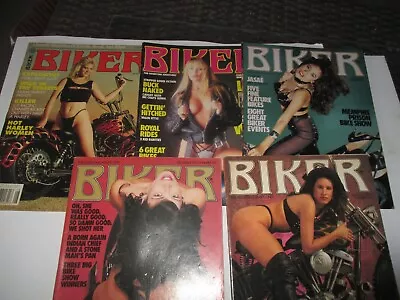 Lot 5 Vtg COMPLETE Easyrider Biker Magazines 1991-92 • $27.95