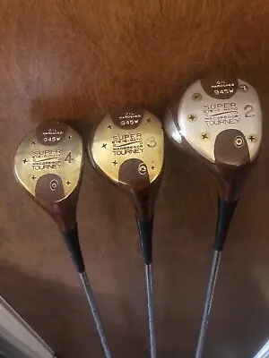 Vintage 1957 MacGregor Tommy Armour Super Eye-O-Matic 945W Wood Set 2 3 & 4 WOOD • $229.99