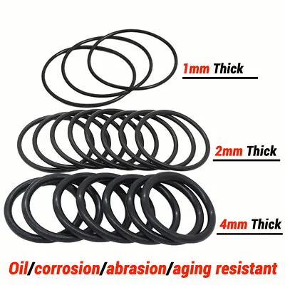 £1.43 • Buy 1-4mm Cross Section O-Rings Nitrile (NBR) Rubber Metric Oring Seals 3mm-100mm OD