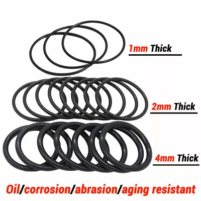 £1.55 • Buy 1-4mm Cross Section O-Rings Nitrile (NBR) Rubber Metric Oring Seals 3mm-100mm OD